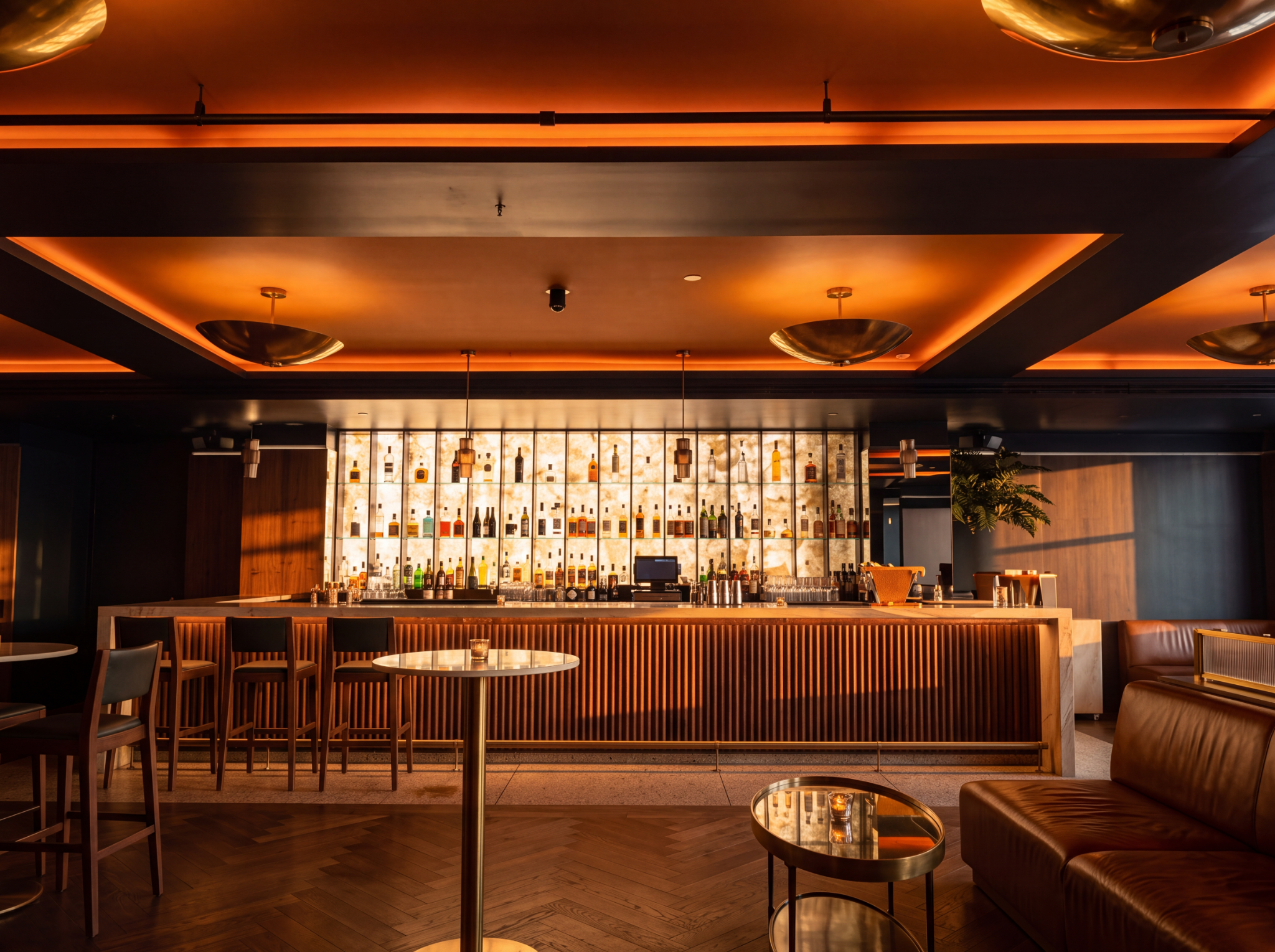 High resolution enhanced club lounge interior
