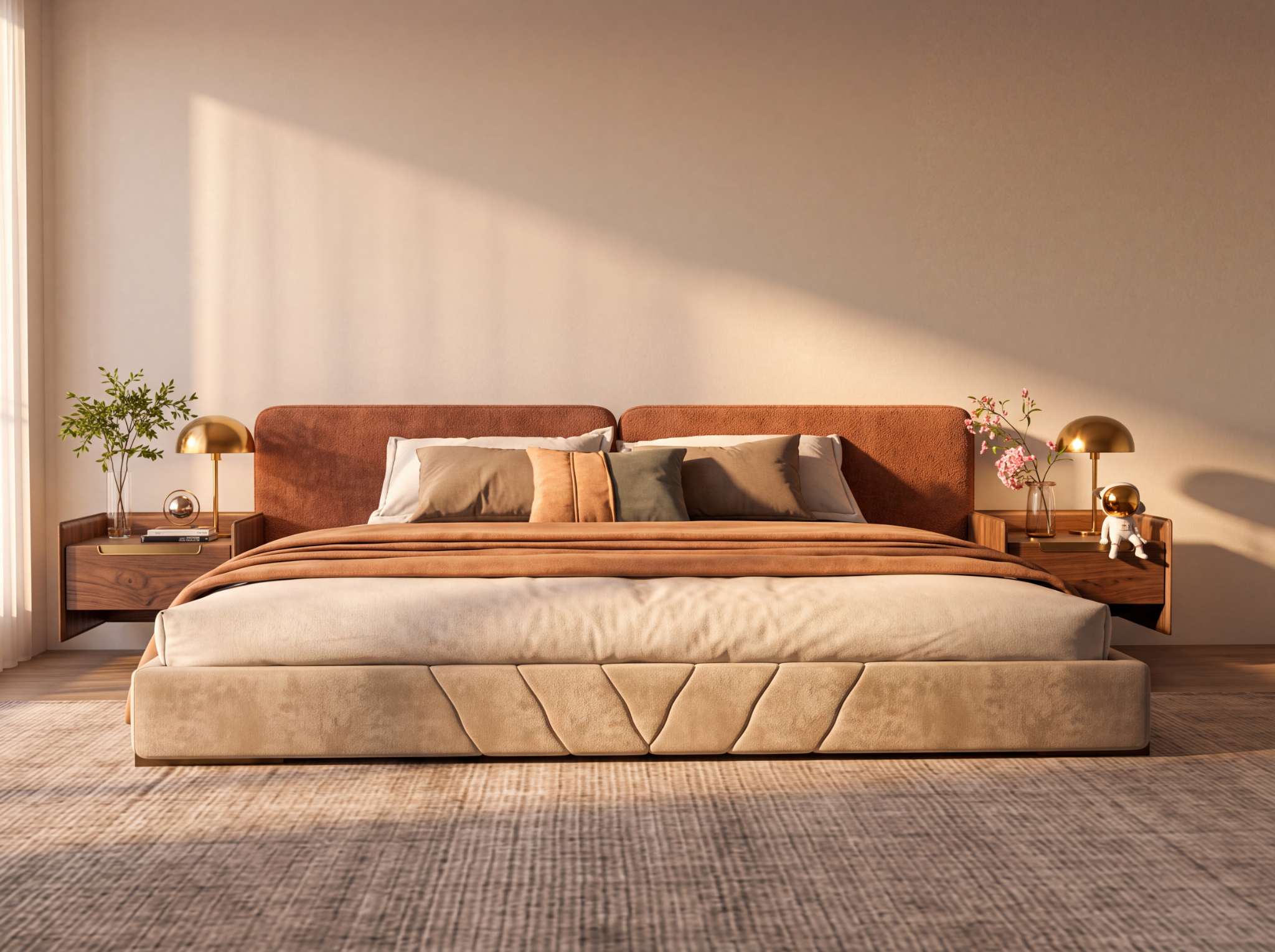 Photoreal bedroom translated from the original render