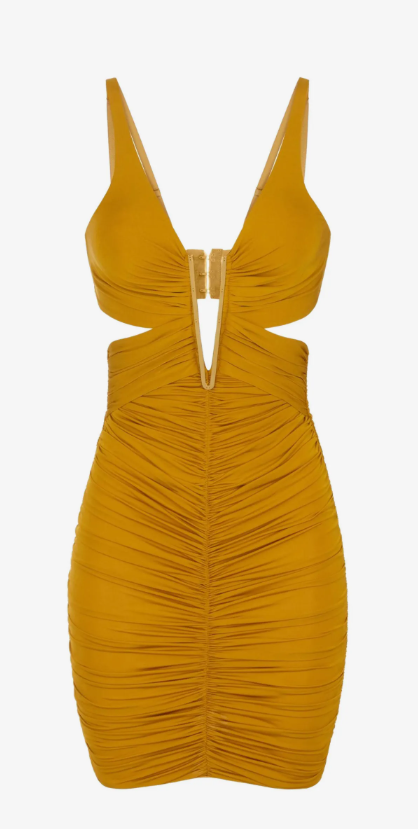 Original mustard fashion dress product image