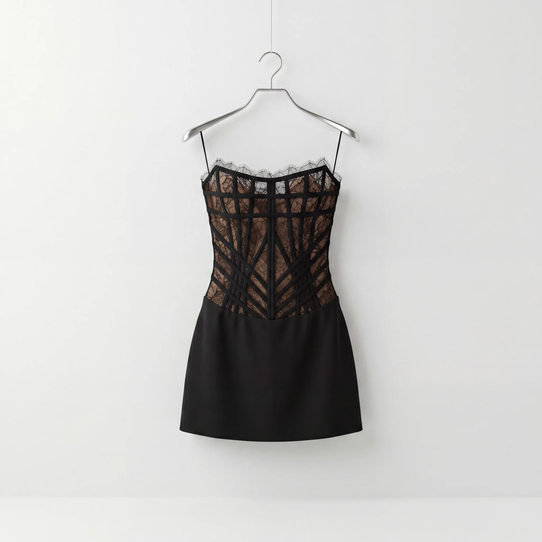Before: original dress product image on hanger