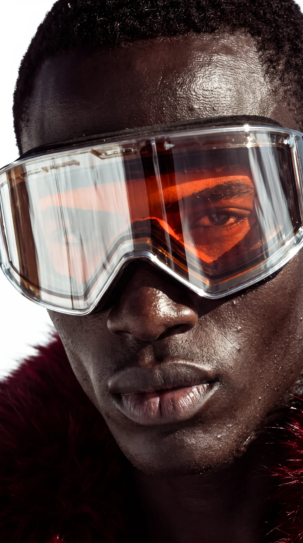 Studio fashion portrait wearing POINT eyewear